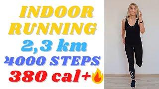 35 min Indoor Running Workout// Run in Place Workout // At Home Jogging Cardio Workout