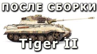 После сборки - King Tiger B немецкий танк, Meng 1/35. Built Model KingTiger tank Meng model 1:35