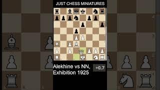 Alexander Alekhine defeats Vasic with the Boden's checkmate #chess