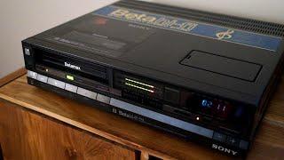 Sony Betamax SL-HF100UB VCR showcase & demo