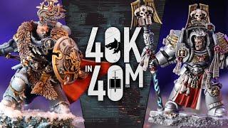 NEW Space Wolves vs Grey Knights. Chapter Approved Warhammer 40k in 40m