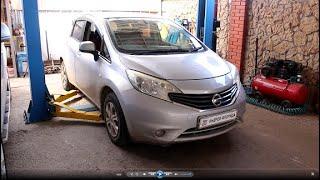 Быстрый ремонт повреждённого бампера на Ниссан Ноут 1,2  Nissan Note  2014 года