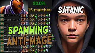 SATANIC literally SPAMS ANTI- MAGE in HIGH MMR GAMES 