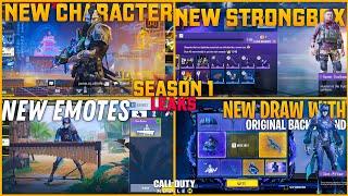 SEASON 1 ALL LUCKY DRAW | CRATES | CHARACTER & EMOTES LEAKED!! COD MOBILE S1 LEAKS