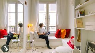 NEVER TOO SMALL: Attic Conversion to Elegant Micro Apartment, Paris 25sqm/269sqft