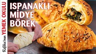 Çıtır Çıtır Ispanaklı Midye Börek Tarifi  ŞEKLİNE VE LEZZETİNE BAYILACAKSINIZ !