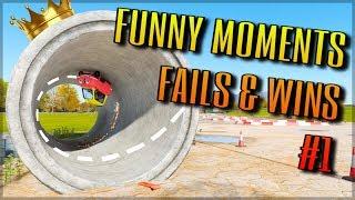 RACING GAME MONTAGE #1 | Funny Moments, Fails, Wins & Epic Stunts!