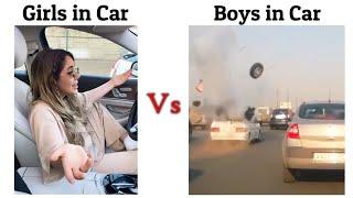 Girls in Car Vs Boys in Car !! Memes #viralmeme #memes