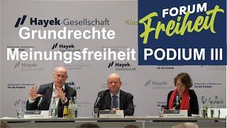 Forum Freiheit 2024 POD. III - Wider die Sprachlosigkeit: Grundrechte, Demokratie u Meinungsfreiheit