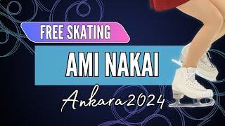 Ami NAKAI 中井 亜美 (JPN) | Junior Women Free Skating | Ankara 2024