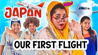 FIRST FLIGHT TO JAPAN : Going in flight for the first time | Tamil Comedy | Simply Sruthi