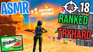 ASMR Gaming  Fortnite Ranked Reload! Relaxing Gum Chewing  Controller Sounds + Whispering 