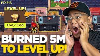 I SPEND 5M COINS TO LEVEL UP METALWORKS | PIXELS