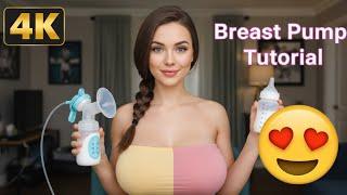 [4K] Breastfeeding & Breast Pump Tutorial | Pump With Me + Breast Massage Routine