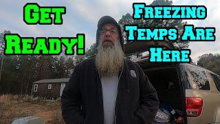 Freezing Temps Tonight! First Winter Test At New Homestead| Boss Hogg, Washing Machine