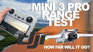 DJI Mini 3 Pro Range Distance Test - How far will it go (Sports Mode)