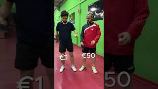 €1 vs €50 Ping Pong Racket 