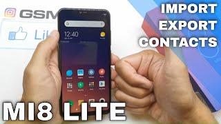 How to Import and Export Contacts in Xiaomi Mi 8 Lite