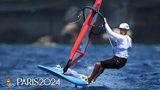 Israel's Tom Reuveny wins men's windsurfing sailing gold | Paris Olympics | NBC Sports