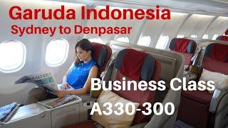 Garuda Indonesia Business Class A330-300 Sydney to Denpasar