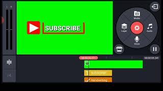 How to create Animated green screen SUBSCRIBE button in KINEMASTER