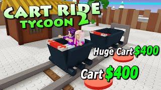 We built a CART RIDE thru a Mine! | Roblox Tycoon