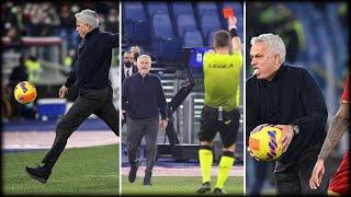 José Mourinho red-card vs verona after Losing his Temper on the referee | AS Roma vs Verona 2:2