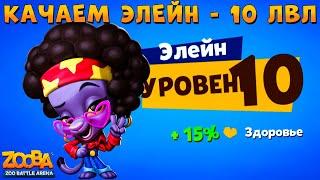 КАЧАЕМ ПАНТЕРУ ЭЛЕЙН НА 10 УРОВЕНЬ В ИГРЕ ZOOBA