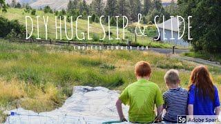 DIY 100ft SLIP AND SLIDE | ENTERTAIN THE KIDS ALL SUMMER