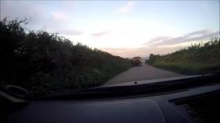 HGV lorries on narrow Devon lanes