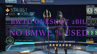 BATWOMAN THE DROWNED DOES 2 BIL | No BMWL % Damage Reduction | No Beta | Injustice 2 Mobile