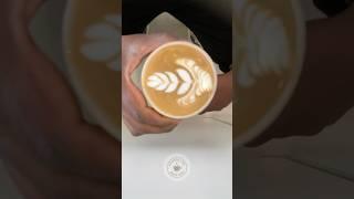 Barista Trick Shot: Inverted Tulip Latte Art!  #coffeelatteart