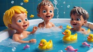 Bath Song | Bath time Fun | Kids playful Bath|wash Your Hands | English Kids Songs| @AbcKidsPoems