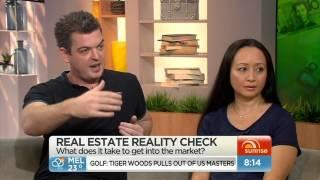 Nathan Birch from binvested.com.au and Property mum Linda Lieu on 7 Sunrise!