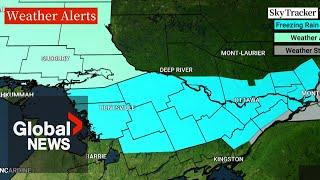 Freezing rain, snow on the way for parts of Quebec, Ontario