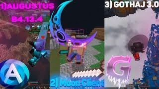 ТОП 3 ЛУЧШИХ ЧИТА НА SKYWARS & BEDWARS | MINEBLAZE / DEXLAND | AUGUSTUS B4.13.4 | GOTHAJ 3.0 | MOON