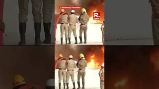 Fire Breaks Out at Weigh Bridge in Kalaburagi, Firefighting Teams on Scene