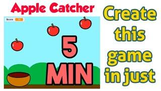 How to create easy game in scratch | Easy steps to learn coding | Coding for kids | Apple catcher