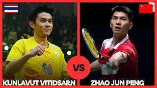 Kunlavut Vitidsarn(THA) vs Zhao Jun Peng(CHN) Badminton Match Highlights | World CHampionships 2022