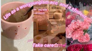 my life as a wonyoung stand and a student shopping, etc