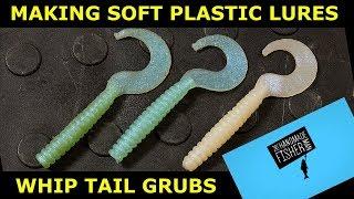 Making a soft plastic fishing lure, The whip tail grub and injection mould