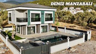 Didim Akbük’te Deniz Manzaralı Yerden Isıtmalı Havuzlu Müstakil Fırsat Villa / No:136