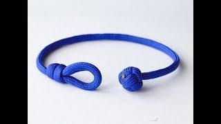 How to Make a Single Strand Knot and Loop Paracord Friendship Bracelet-Celtic Button Knot