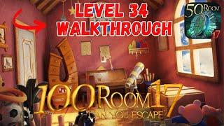 Can You Escape The 100 Room 17 Level 34 Walkthrough  [HKAppBond]