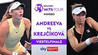 Andreeva vs. Krejčíková  - Viertelfinale | Ningbo Open 2024 | Highlights - Sky Sport Tennis