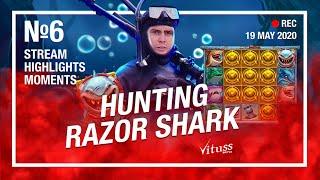 RAZOR SHARK SLOT HUNTING. Casino highlights moments #6