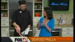 Chef Colin Douglas from Havana makes Seafood Paella