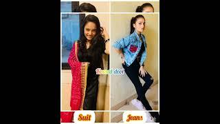 Suit vs Jeans all dangle tv actress #short