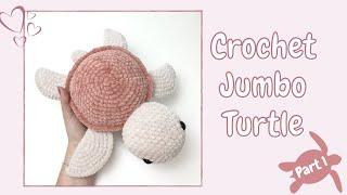 Crochet Jumbo Turtle - Tutorial Part 1 | Free Amigurumi Animal Pattern for Beginners