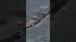 Bakhmut. Ukrainian soldiers storm Russian-held trench #warinukraine #drones #shorts